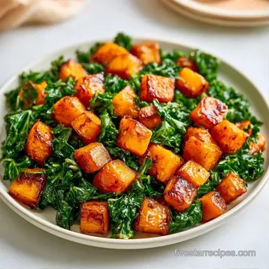 Fall Side Salad with Butternut Squash Recipe Card
