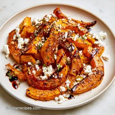 Squash Feta Salad for 4 Servings Recipe Card
