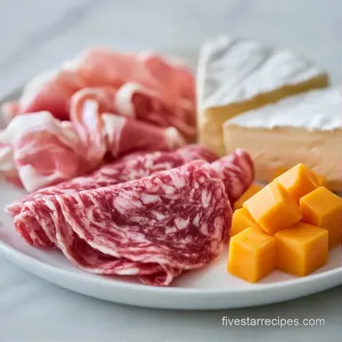 Salami and Cheese Board in 15 Minutes Recipe Card