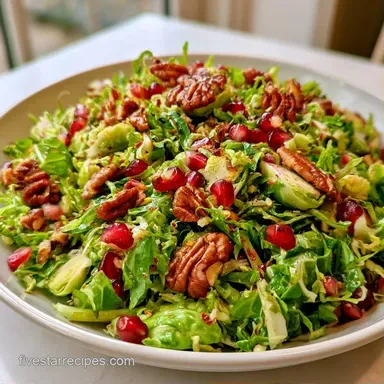 Shaved Brussels Sprout Salad in 20 Minutes Recipe Card