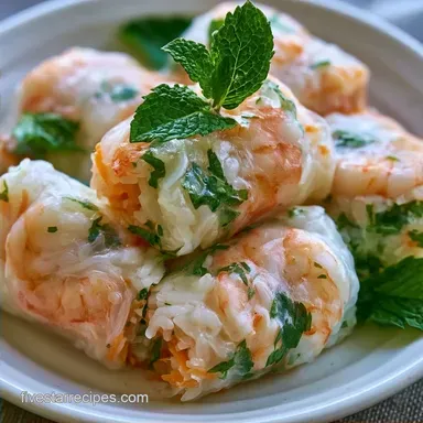 Shrimp Rice Rolls in 25 Minutes
