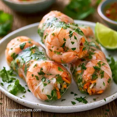Shrimp Spring Rolls in 30 Minutes Recipe Card