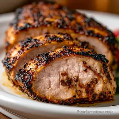 Simple Grilled Tenderloin for 4 Servings Recipe Card