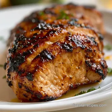 Smoky Grilled Tenderloin for 4 Servings Recipe Card
