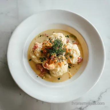 Chicken and Dumplings Recipe for 6 Servings | Southern Style Recipe Card