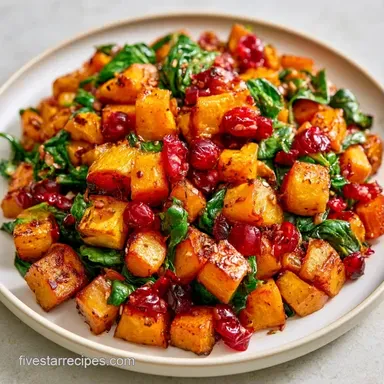 Spinach Squash Salad for 6 Servings Recipe Card
