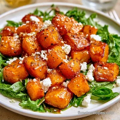 Squash Goat Cheese Salad for 4 Servings Recipe Card