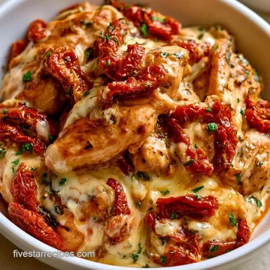 Quick Sun-Dried Tomato Chicken Recipe Card