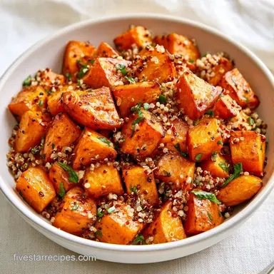 Sweet Potato Quinoa Salad Meal Prep Recipe Card