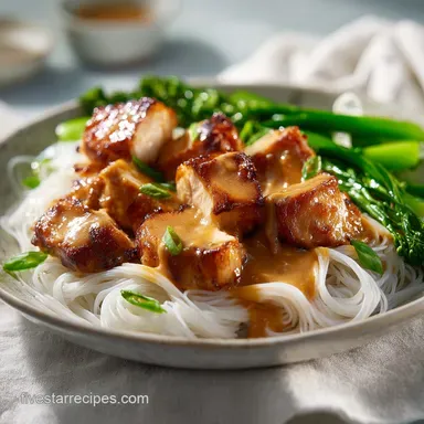 Thai Noodle Bowl in 30 Minutes Recipe Card