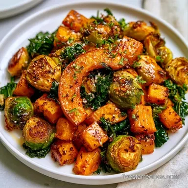 Vegan Fall Harvest Salad in 45 Minutes Recipe Card