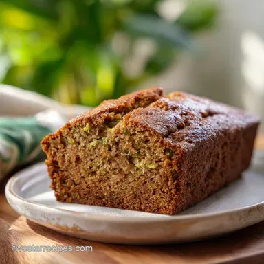 Moist Zucchini Banana Bread Recipe in 1 Hour 10 Mins Recipe Card