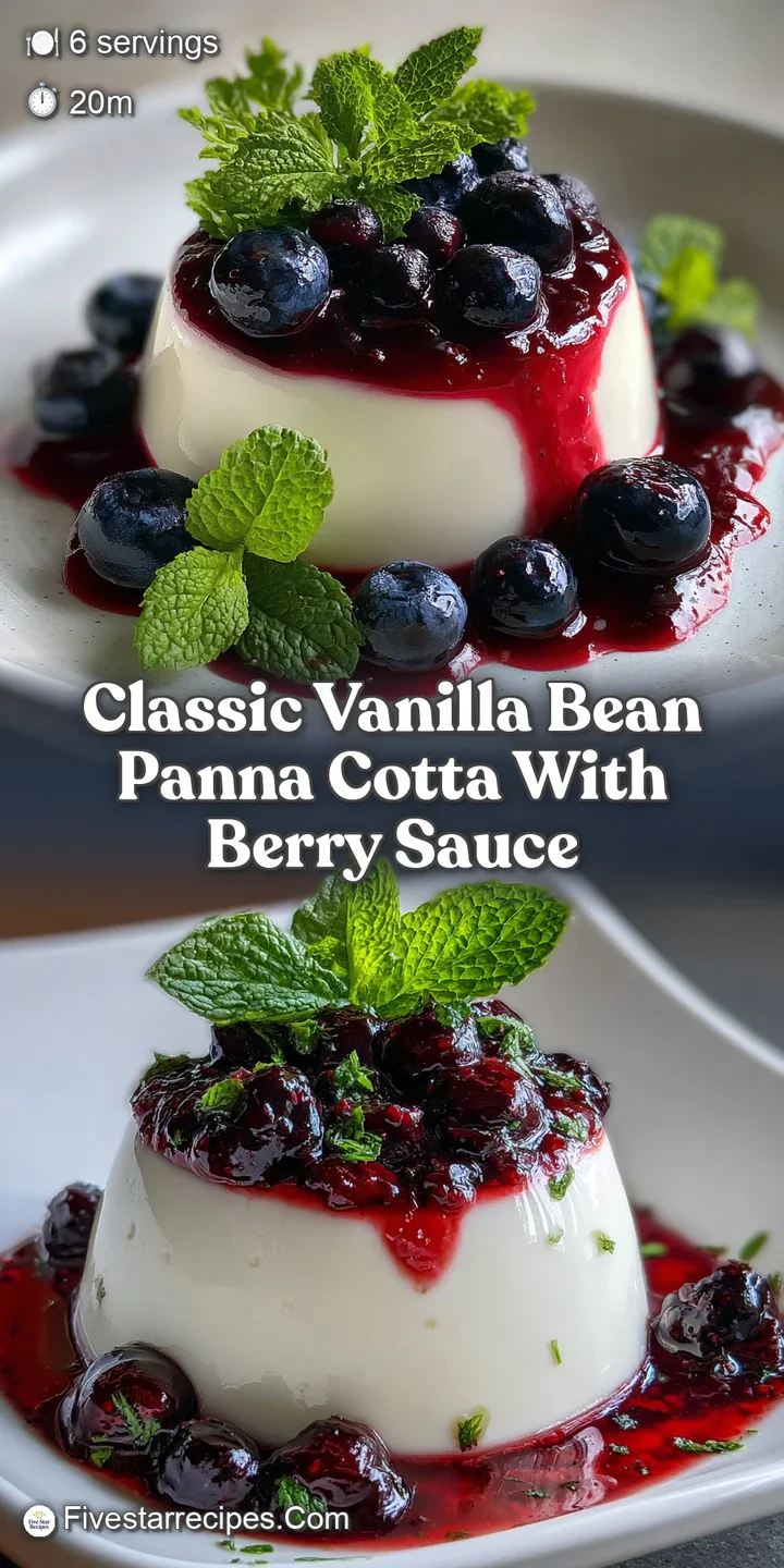 Close-up of a wobbly panna cotta. Vanilla bean specks visible in the creamy surface, hinting at a rich and delicate flavor...