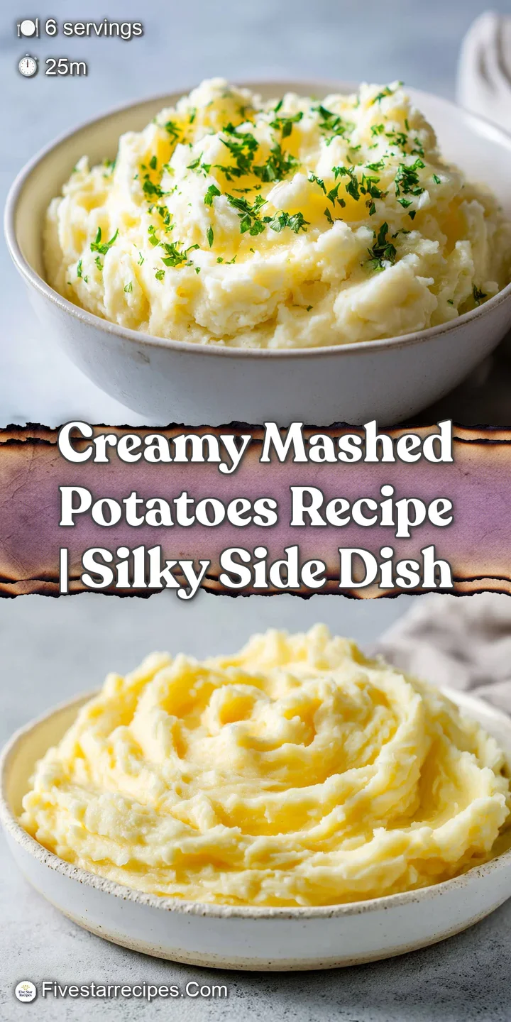 Close-up of creamy mashed potatoes, highlighting the smooth, velvety texture and rich, buttery sheen. Warm steam rises fro...