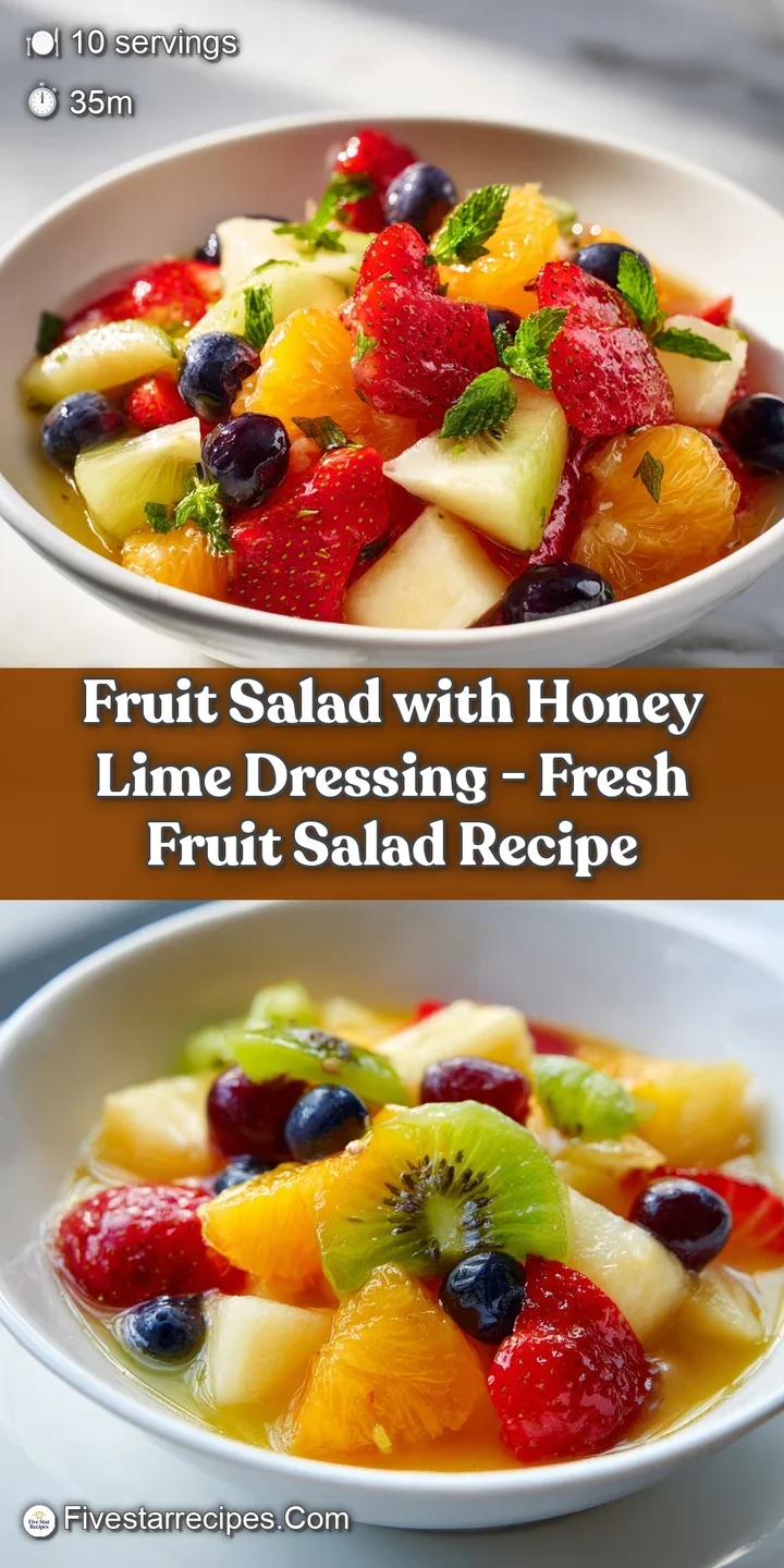 Juicy, ripe strawberry halves and blueberries sparkling under a delicate honey-lime glaze.