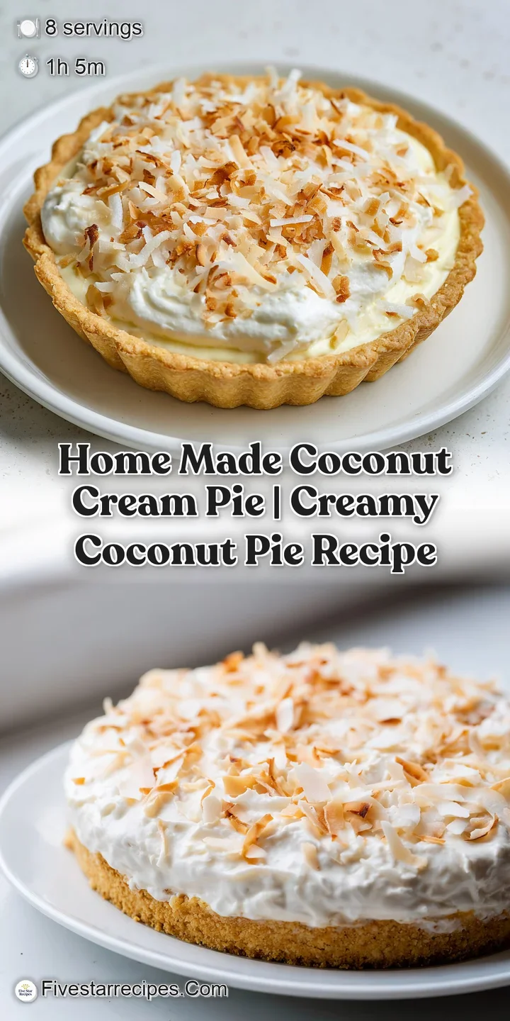 Extreme close-up of fluffy white whipped cream peaks topped with golden toasted coconut shards on a smooth filling.