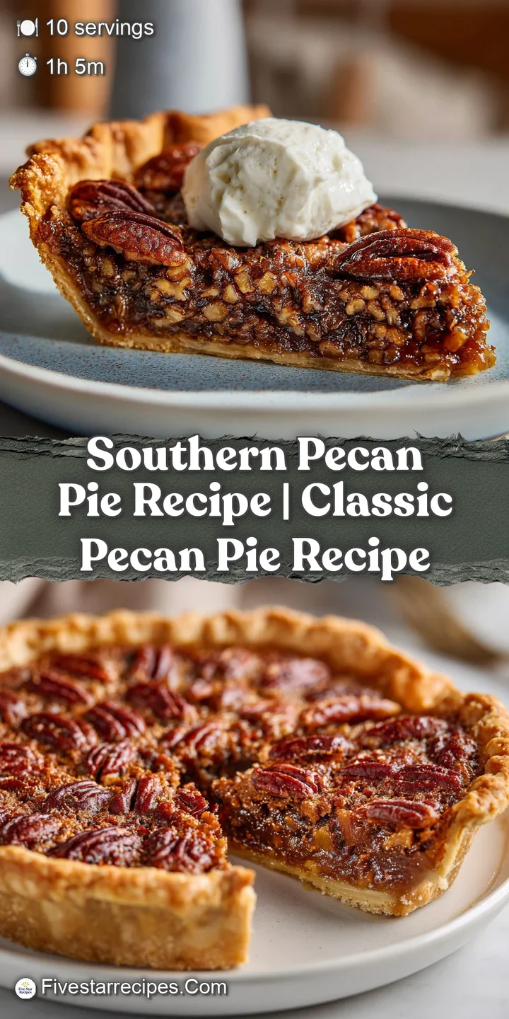 Close-up of a rich pecan pie filling, studded with toasted nuts and a hint of bourbon shimmer, with a golden crust.