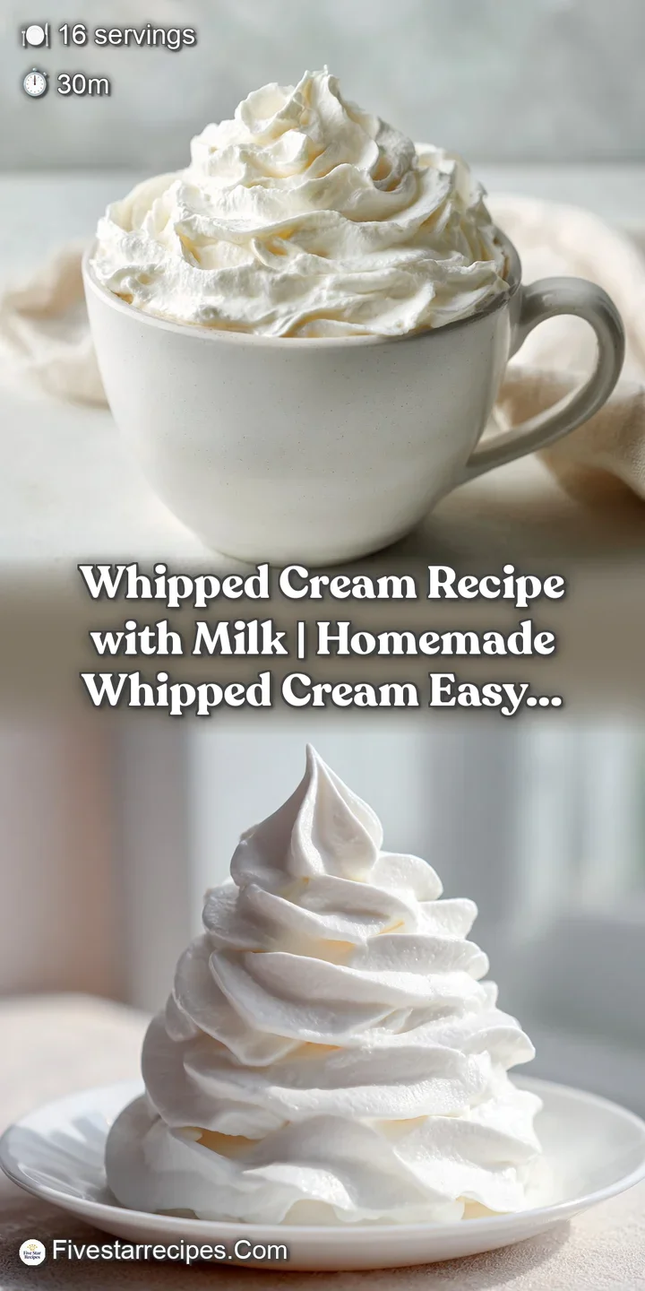 Close-up shows the light, airy texture of fresh whipped cream, its surface glistening, showcasing its delicate and smooth ...