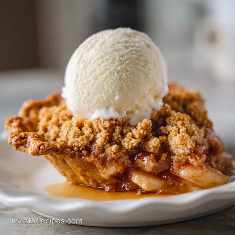 Apple Crisp Pie Recipe: Shattering Oat Topping