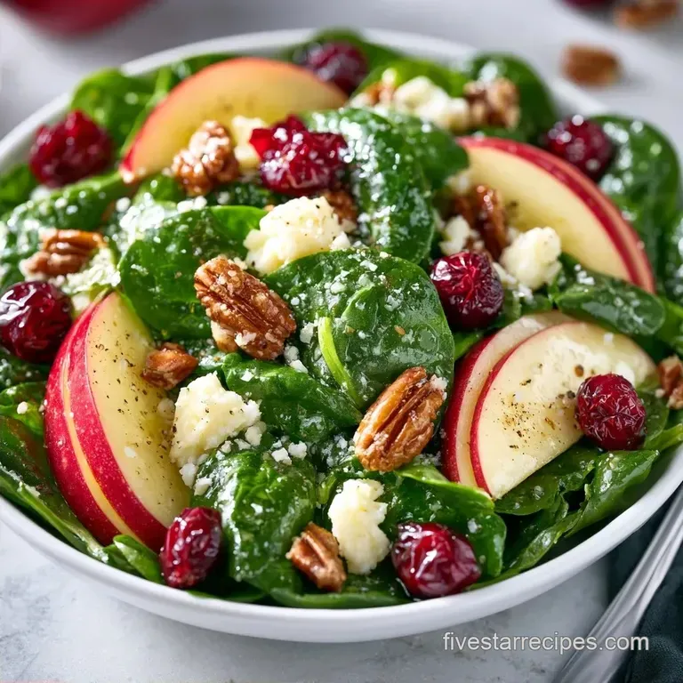 Apple Fall Salad with Cheddar and Pecans