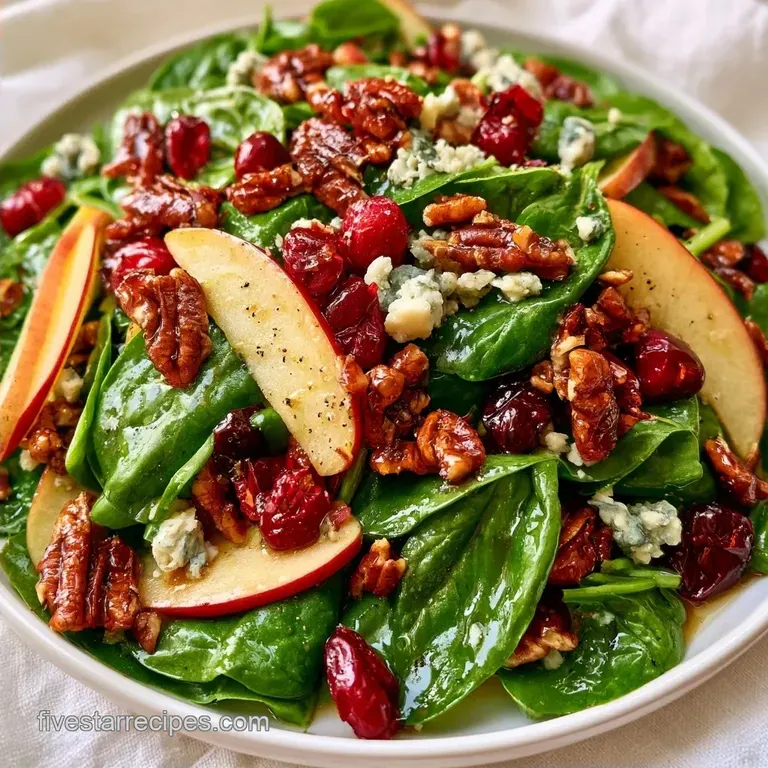 Apple Pecan Blue Cheese Salad with Honeycrisp Apples