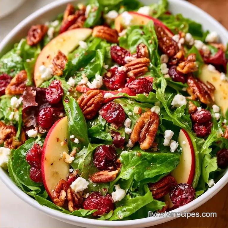 Vibrant Apple Pecan Fall Salad