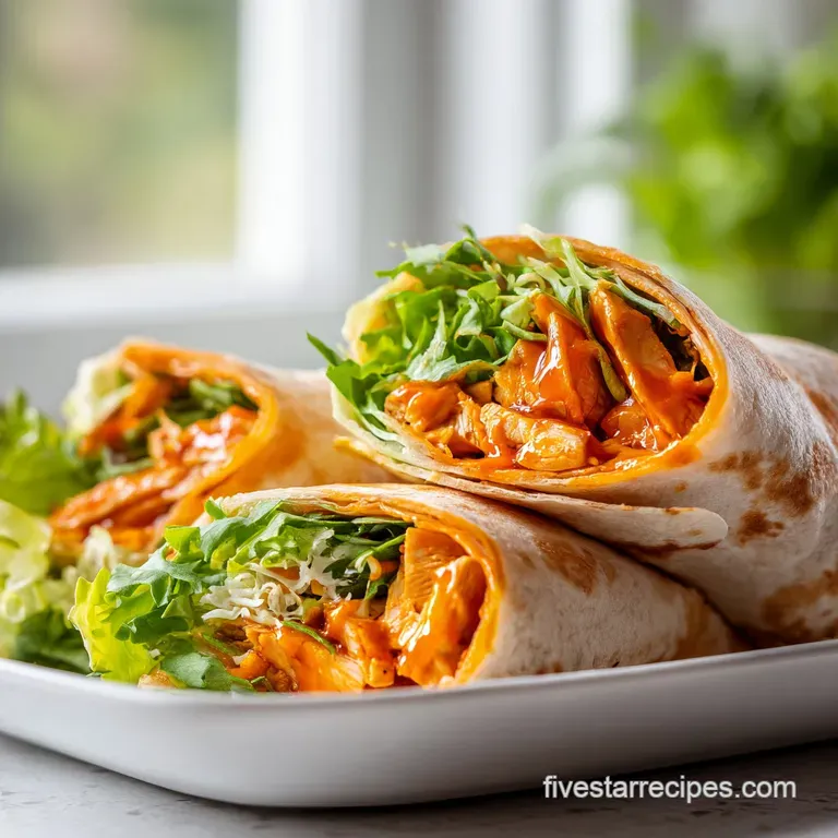 High Protein Buffalo Chicken Wraps: Bold and Zesty