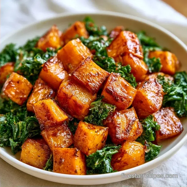 Roasted Butternut Squash Kale Salad