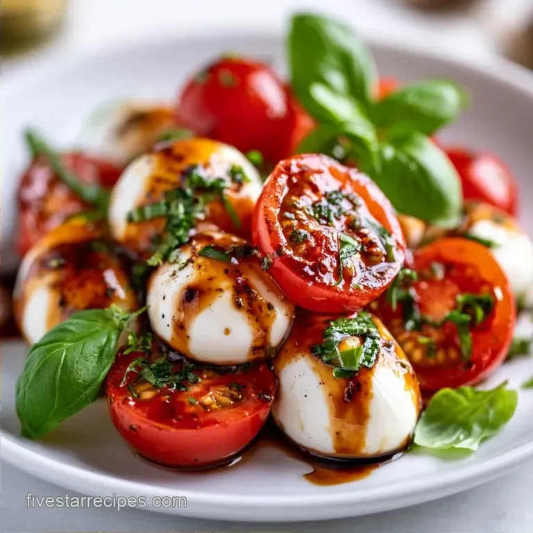 Caprese Cherry Tomato Salad in 5 Minutes