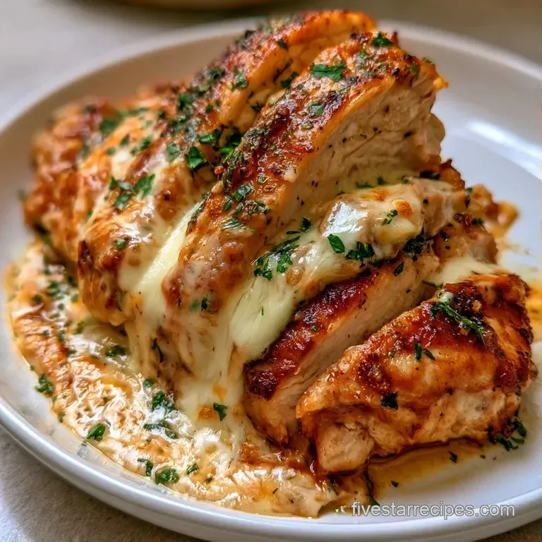 Sliced golden poultry breasts on a slate plate with a lemon butter drizzle and fresh microgreen garnishes.