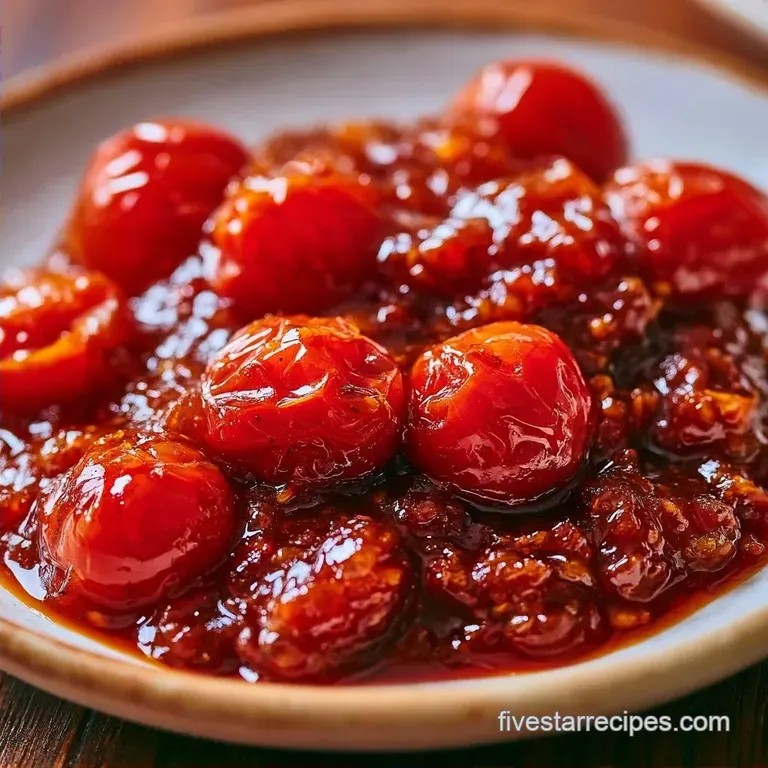 Indian Cherry Tomato Chutney with Apple