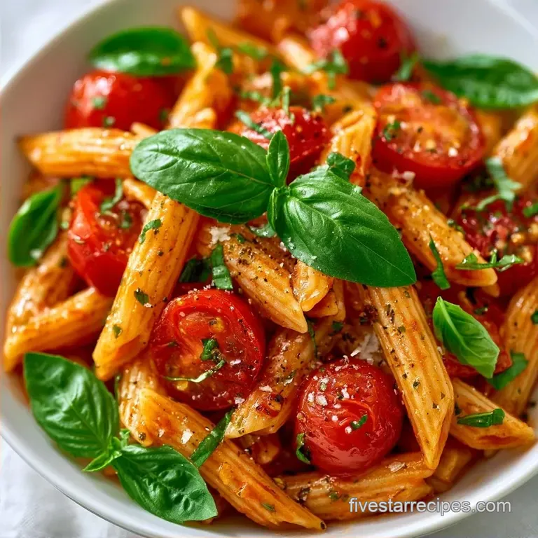 Vibrant Cherry Tomato Pasta Sauce