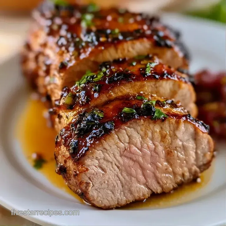 Perfectly seared meat medallions with a sticky mahogany glaze, plated artfully beside a heap of creamy mashed potatoes.