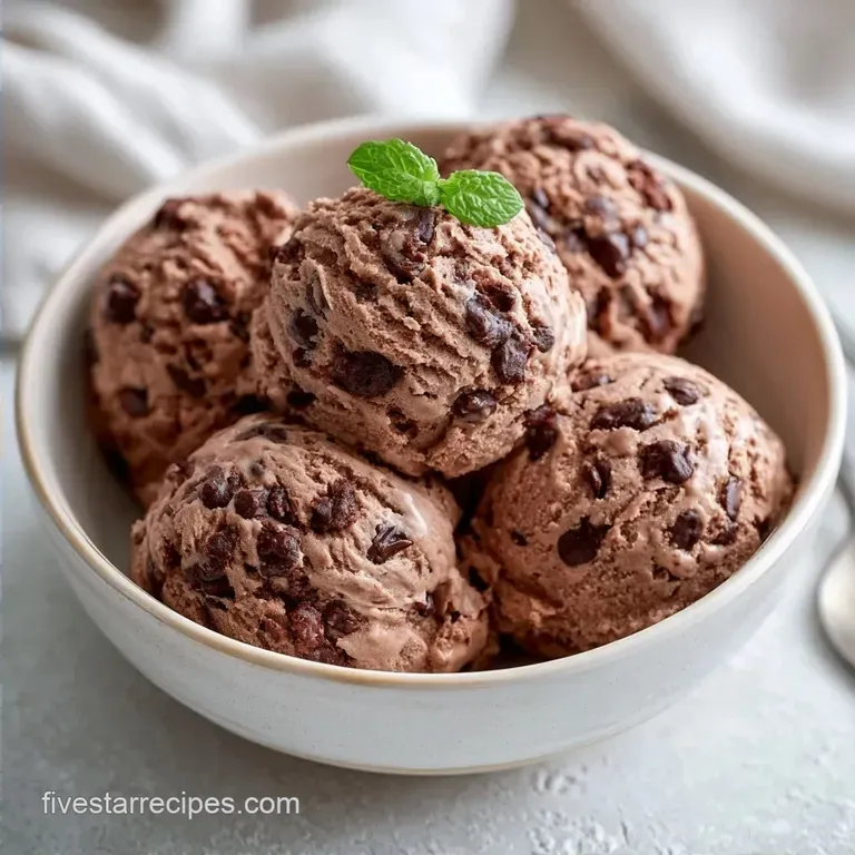 Double Chocolate Cookie Dough Ice Cream in 45 Minutes