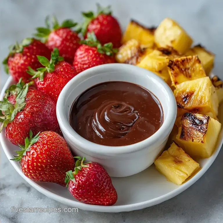 Chocolate Fondue Dessert Board: Low-Sugar and Velvety