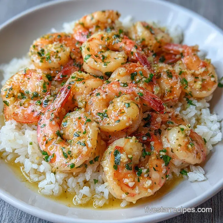 Creamy Garlic Butter Shrimp with Rice: Fast and Velvety
