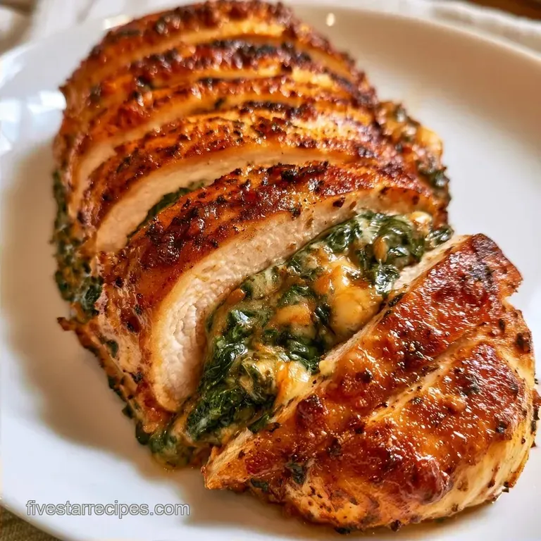 Creamy Spinach Stuffed Chicken