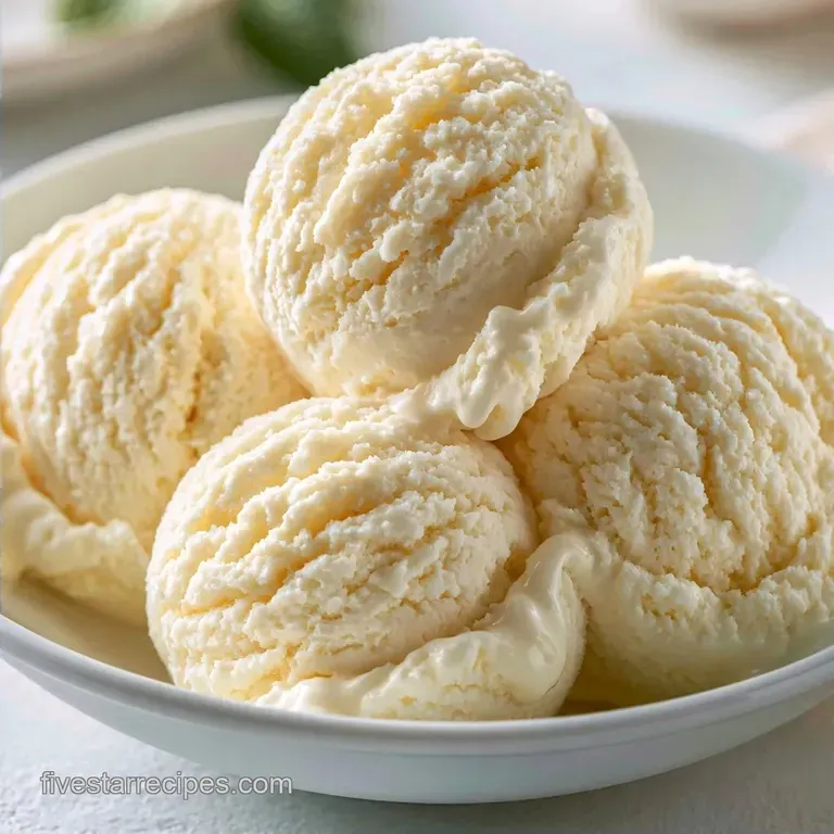 Simple Vanilla Extract Ice Cream
