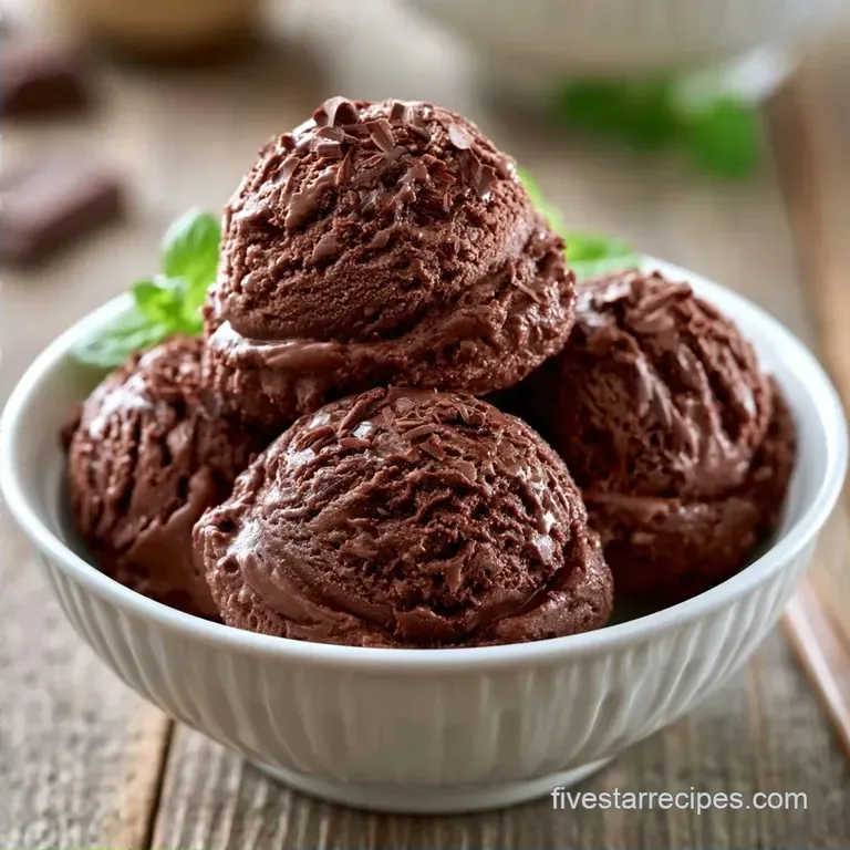 Rich Dark Chocolate Ice Cream