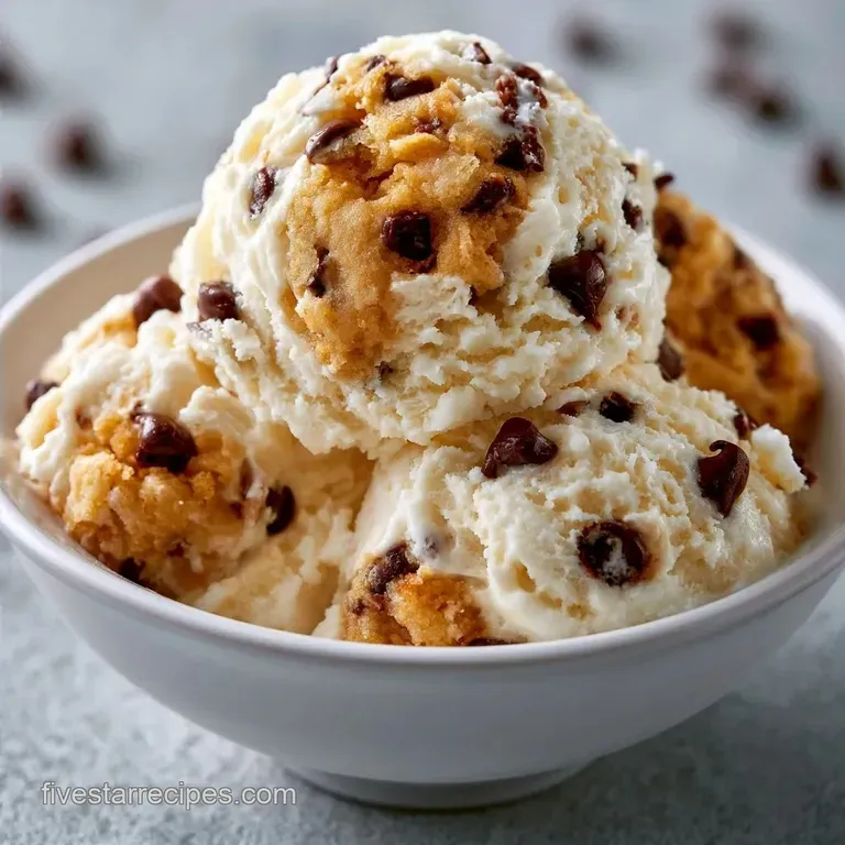 No-Churn Easy Cookie Dough Ice Cream