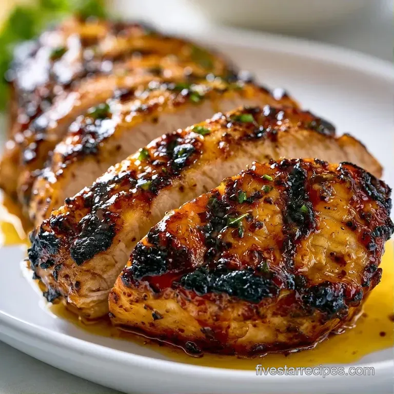Neatly arranged beef medallions on a white ceramic plate with a rich red wine glaze and fresh green thyme sprigs.