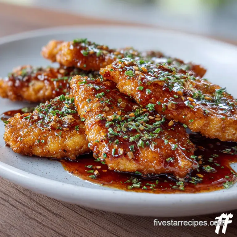 Plated honey garlic chicken breast, glossy and golden brown, next to vibrant green broccoli and fluffy white rice.