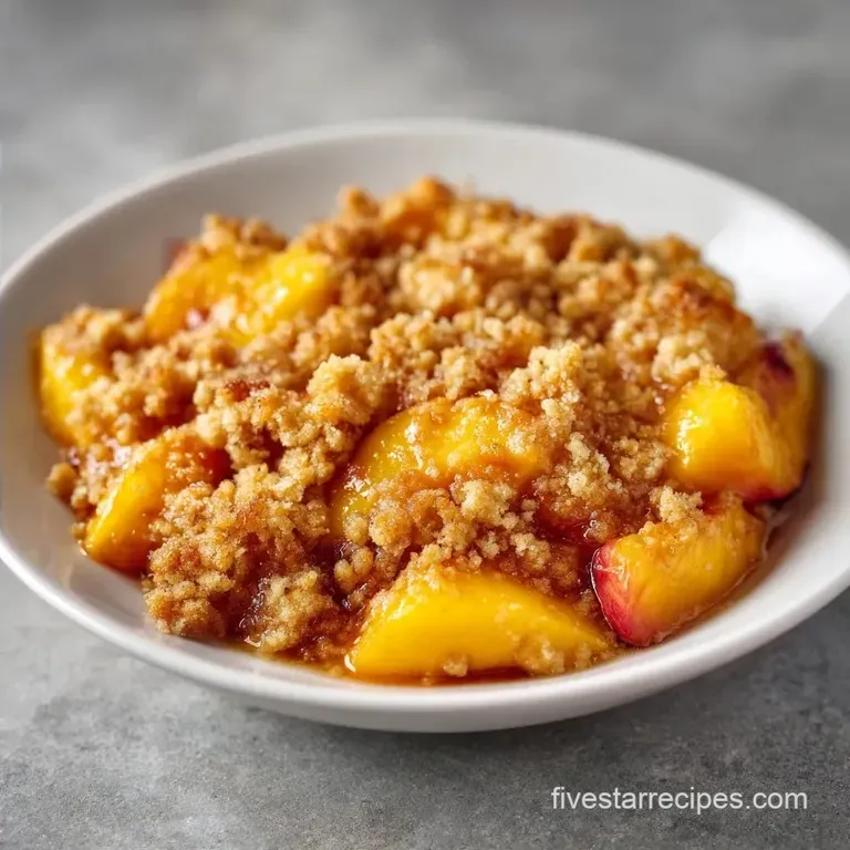 Peach Crisp: Jammy and Golden
