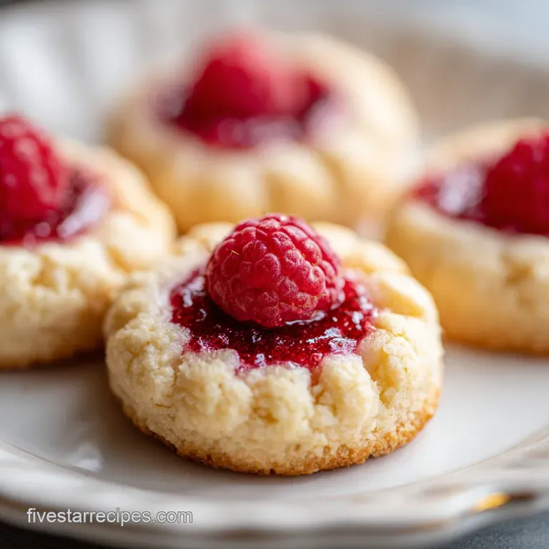 Raspberry Thumbprint Cookies: Buttery and Crisp