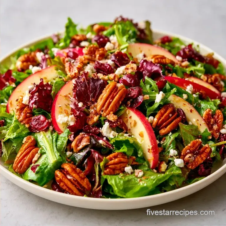 Fall Green Salad with Apples and Pecans
