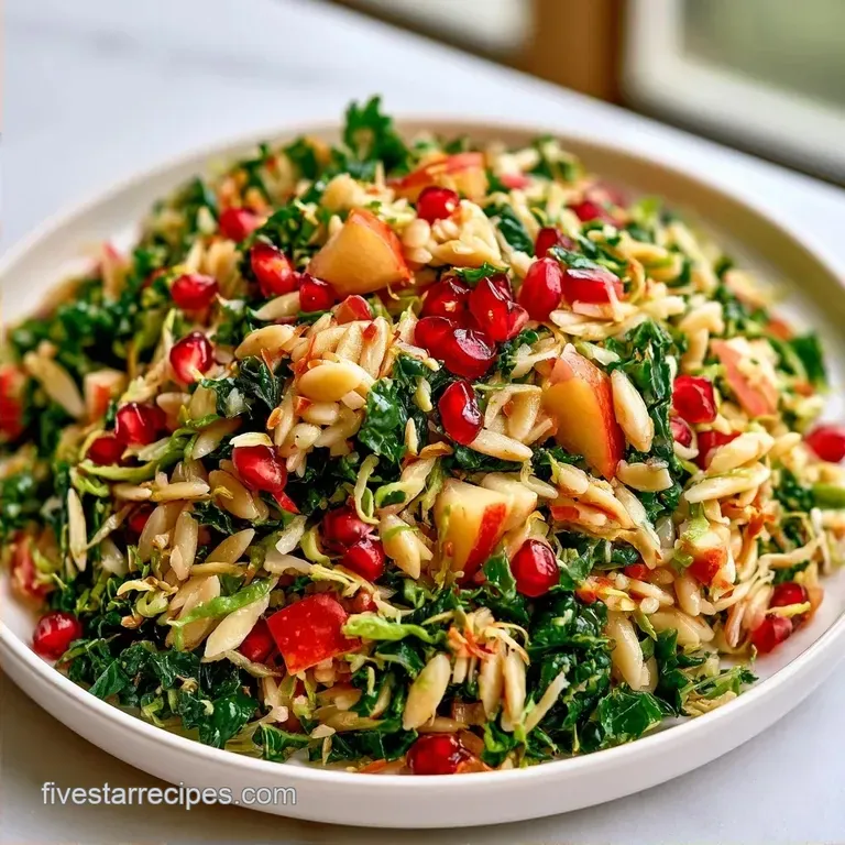 Fall Harvest Apple Orzo Salad with Feta