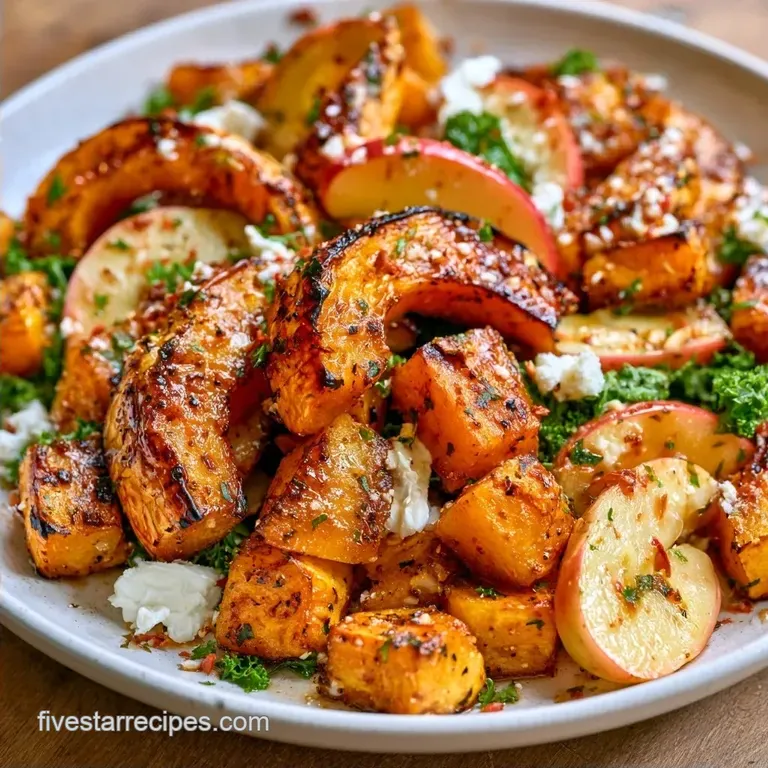 Fall Harvest Salad with Goat Cheese and Butternut Squash