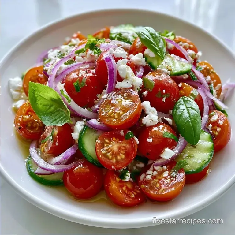 Cherry Tomato Salad with Feta and Basil
