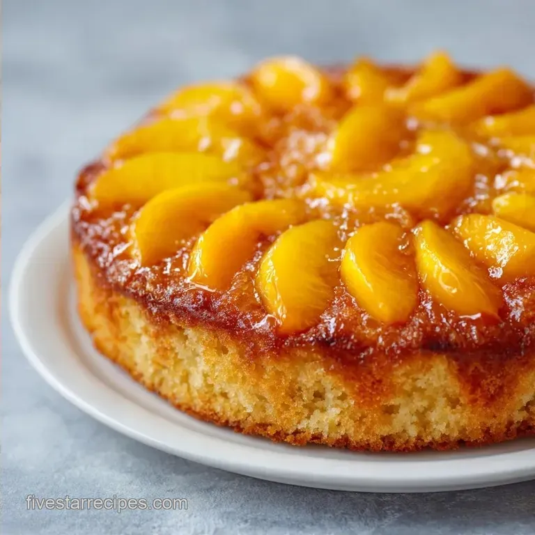 Old Fashioned Fresh Peach Cake: Tender and Buttery