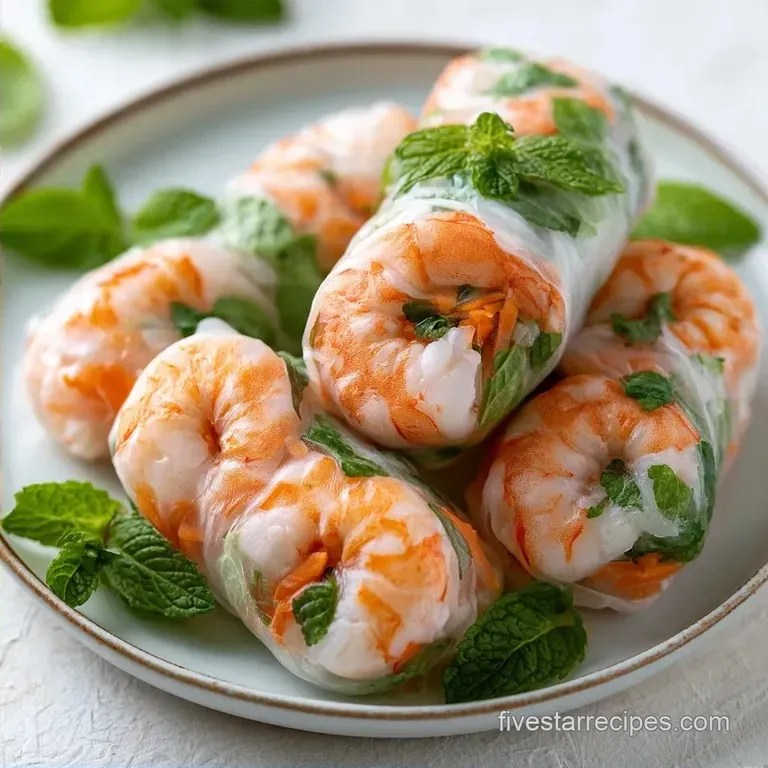 Homemade Shrimp Spring Rolls: Fresh and Bright